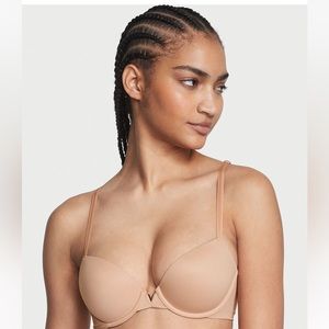 Victoria’s Secret LOVE CLOUD Smooth Lightly Lined Demi Bra 34DDD nude